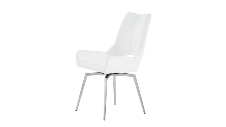 White Dining Chair D4878NDC-WHT By Global Furniture