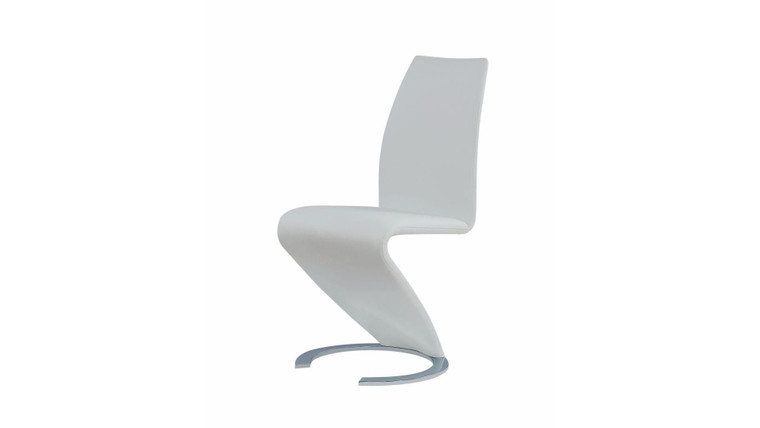 White PU Dining Chair D9002DC-WHT By Global Furniture
