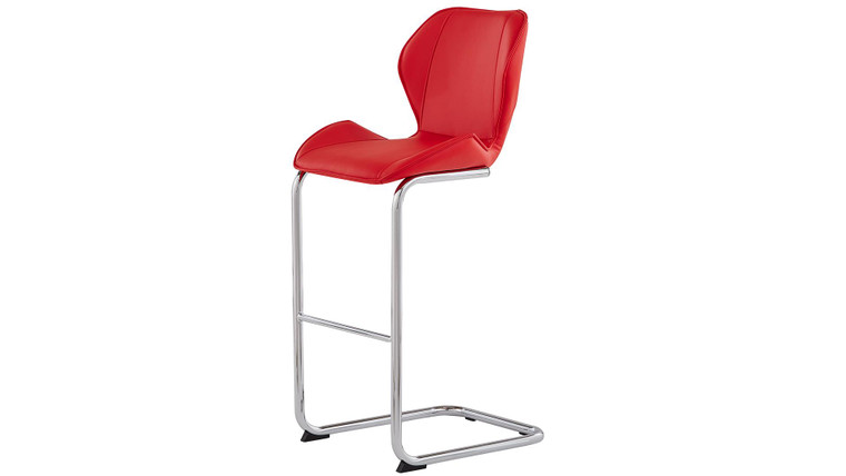 Red PU Bar Stool D1446BS - R By Global Furniture