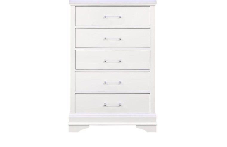 Charlie White Chest CHARLIE-WHITE-CH W/LED By Global Furniture