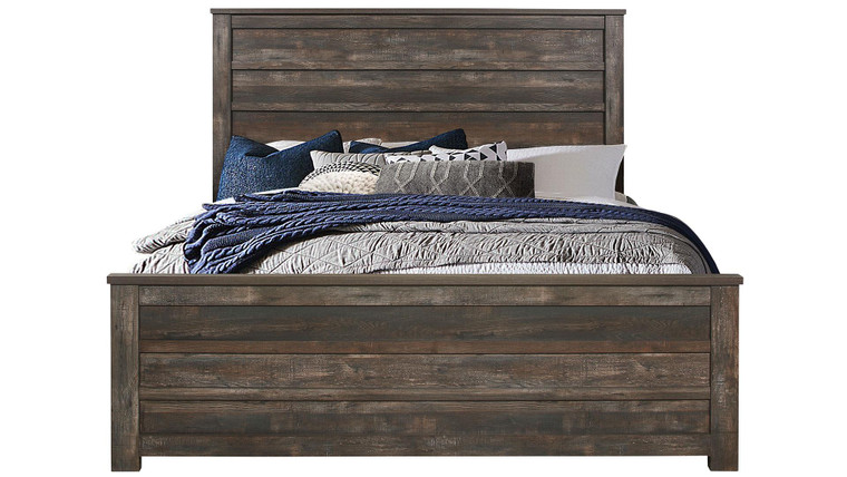 Harlow Brown Full Bed HARLOW-RUSTIC BROWN-FB By Global Furniture