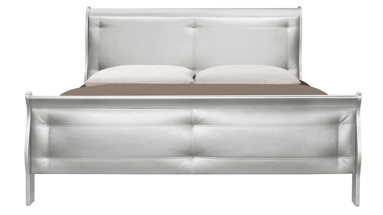 Marley Silver Queen Bed MARLEY-SILVER-QB By Global Furniture