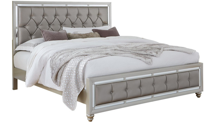 Riley Silver Queen Bed RILEY-QB By Global Furniture