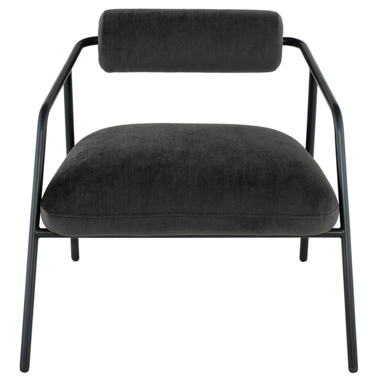 Nuevo Cyrus Occasional Chair - Pewter/Black HGDA700