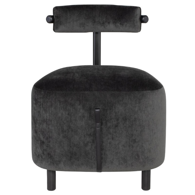 Nuevo Loop Dining Chair - Pewter/Black HGDA818