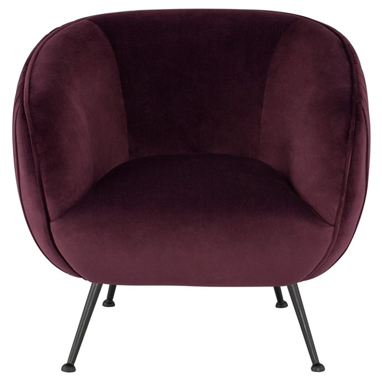 Nuevo Sofia Occasional Chair - Mulberry/Black HGDH134