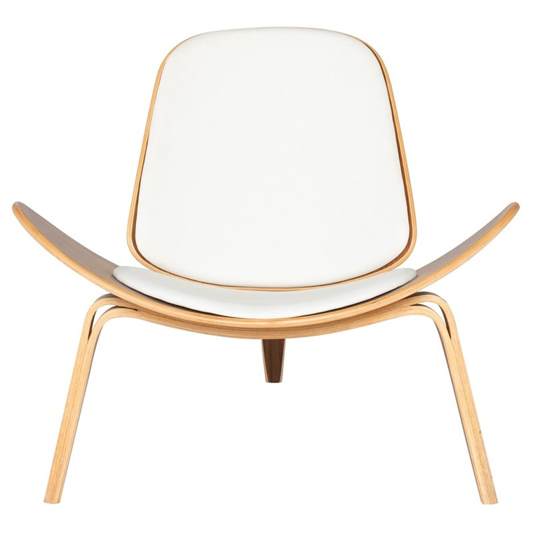 Nuevo Artemis Occasional Chair - White/Walnut HGEM302