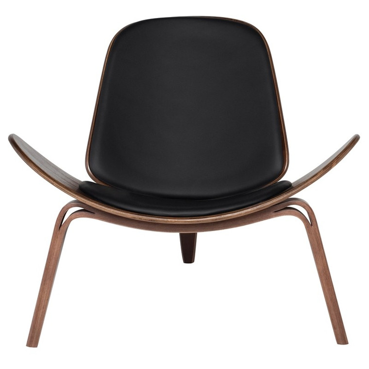 Nuevo Artemis Occasional Chair - Black/Dark Walnut HGEM359