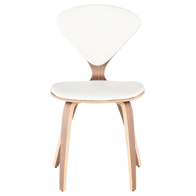 Nuevo Satine Dining Chair - White/Walnut HGEM784