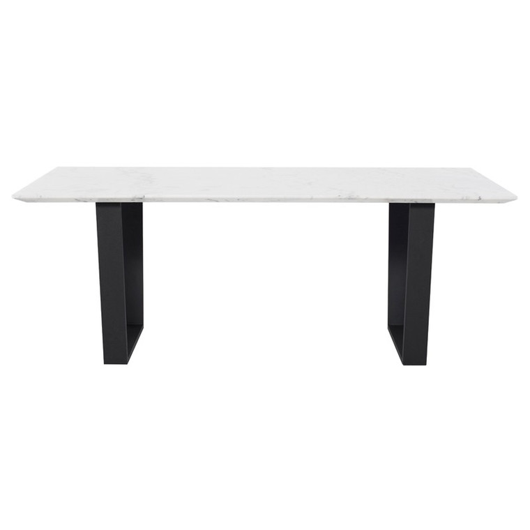 Nuevo Catrine Dining Table - White/Black HGNA484