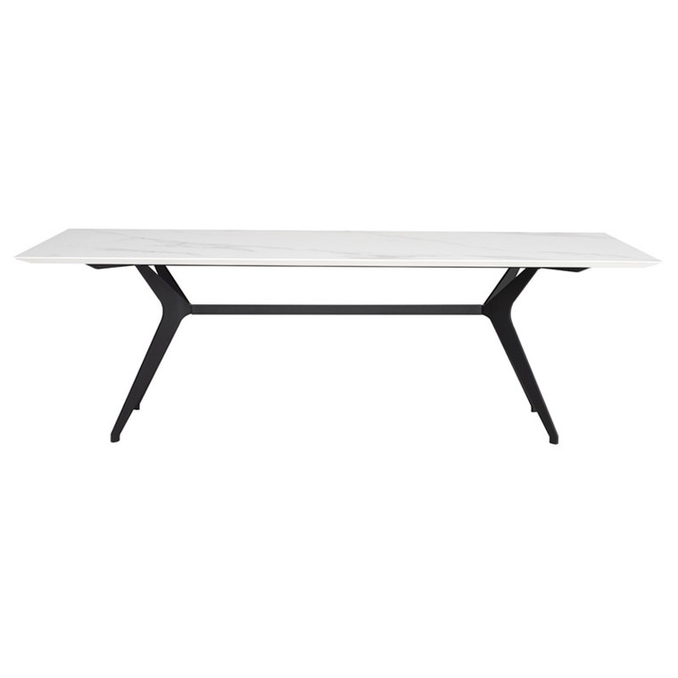 Nuevo Daniele Dining Table - White/Black HGNE273