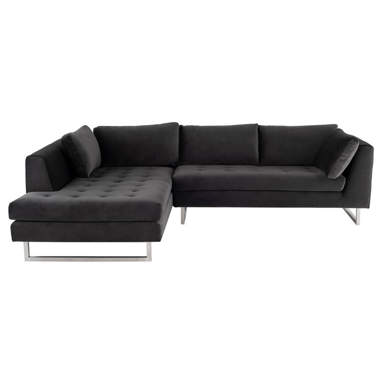 Nuevo Janis Sectional - Shadow Grey/Silver HGSC378