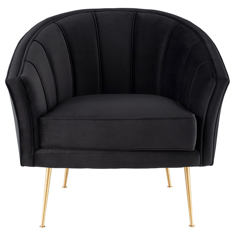 Nuevo Aria Occasional Chair - Black/Gold HGSC475