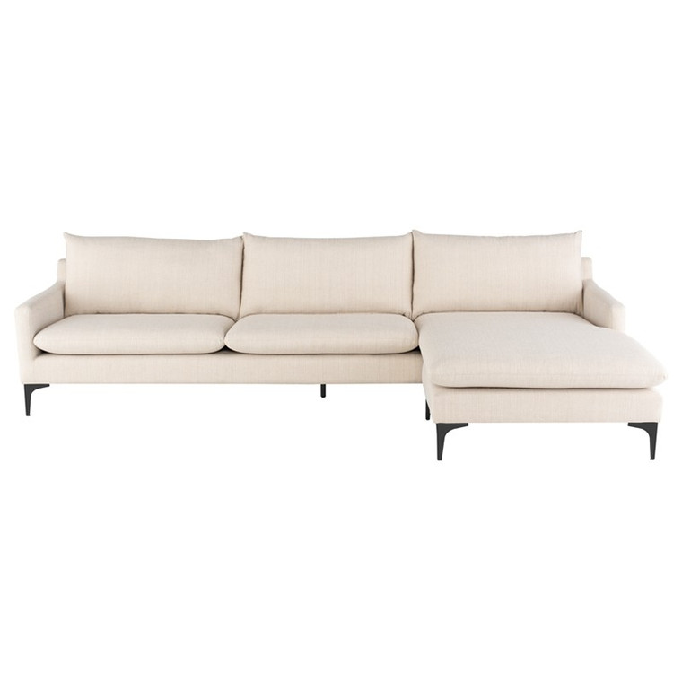 Nuevo Anders Sectional - Sand/Black HGSC486