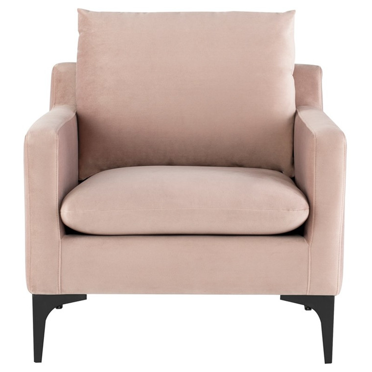 Nuevo Anders Occasional Chair - Blush/Black HGSC581