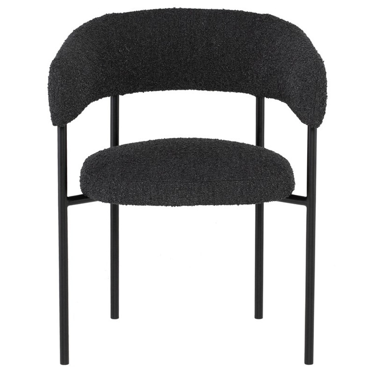 Nuevo Cassia Dining Chair - Licorice Boucle/Black HGSN153