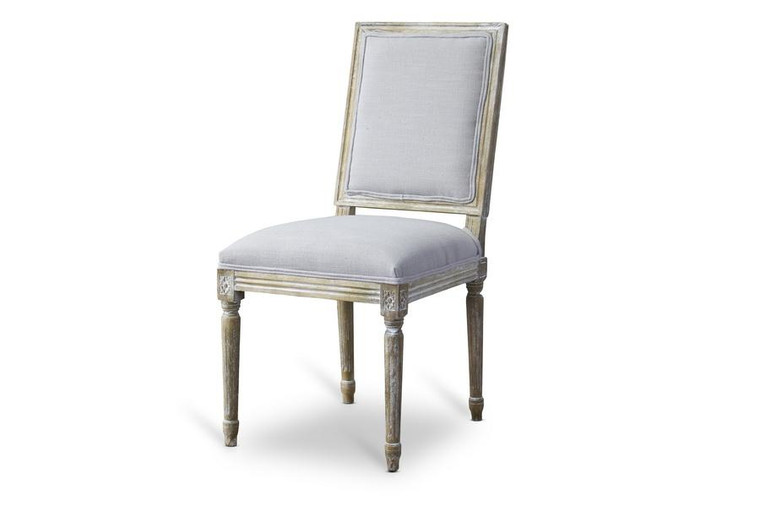 Baxton Studio Clairette Wood Traditional French Accent Chair TSF-9304-Beige-CC