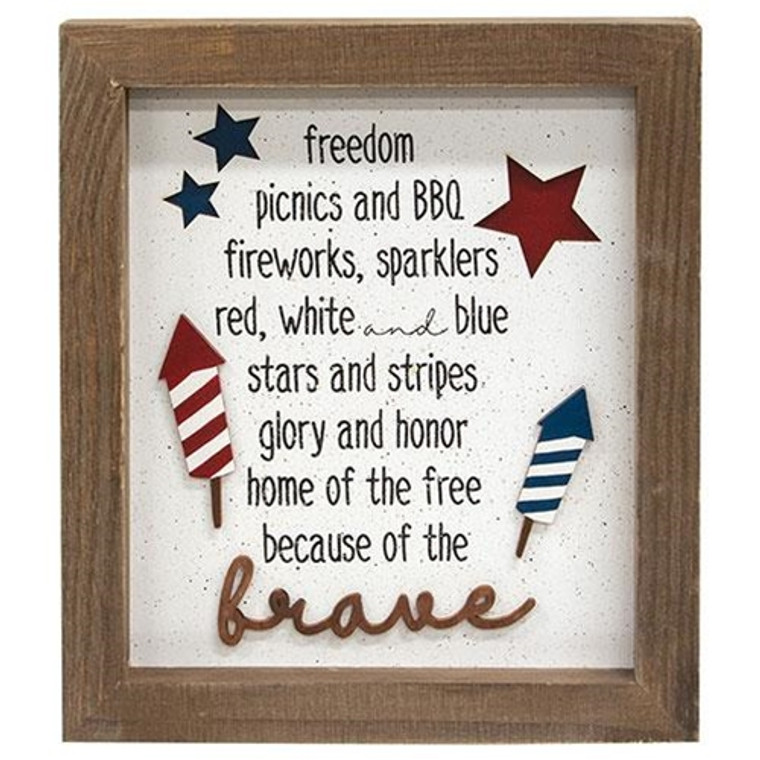 Brave Shadowbox Frame G35848 By CWI Gifts