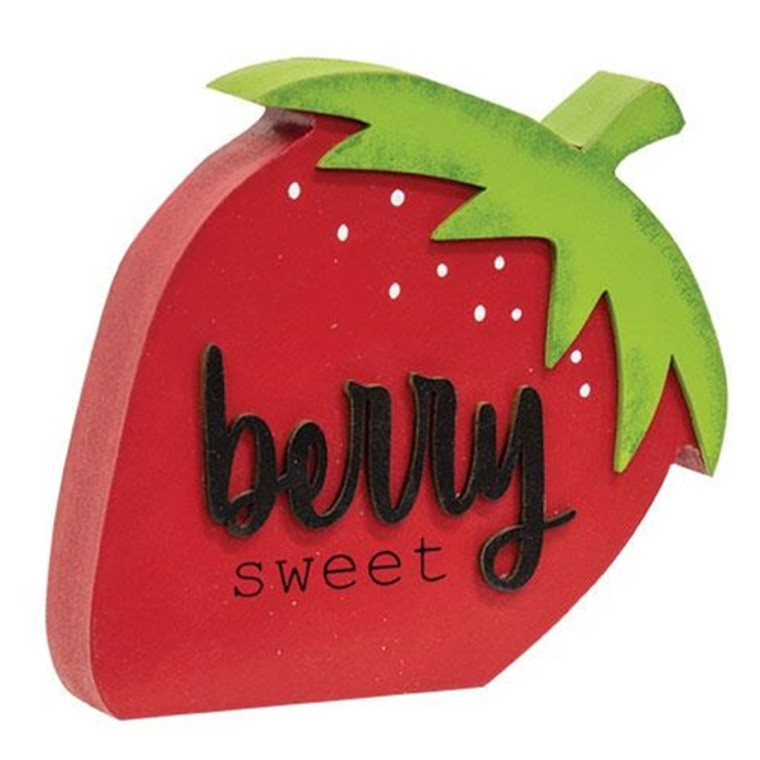 Berry Sweet Chunky Strawberry Sitter G35905 By CWI Gifts