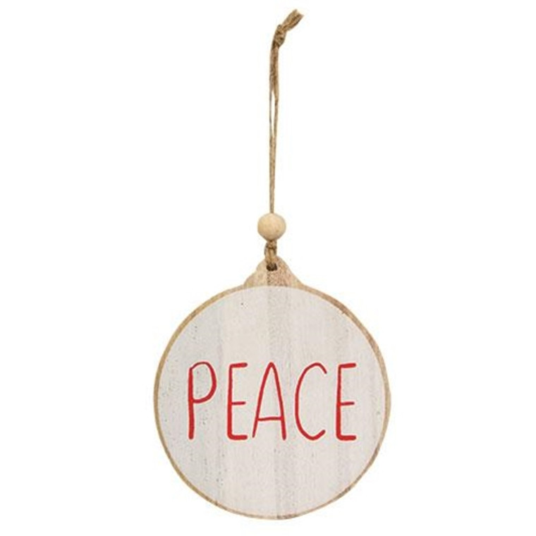 Peace Wooden Ornament G65244 By CWI Gifts