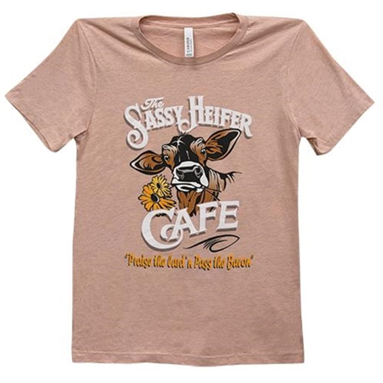 Sassy Heifer Cafe T-Shirt Medium GD03M By CWI Gifts