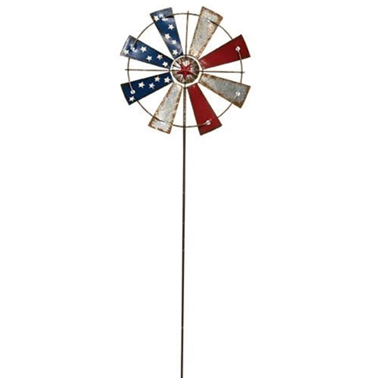 Americana Windmill Stake GMAN24188 By CWI Gifts