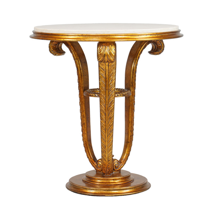 34582NF9/C Vintage Side Table Plume Marble Top Nf9