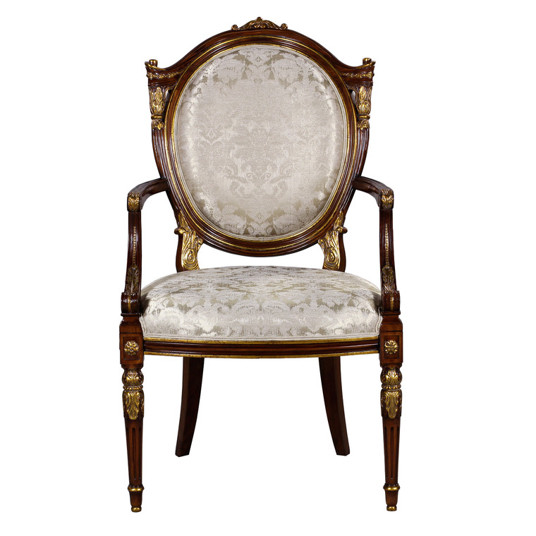 33764/1EM/NF9-095 Vintage Arm Chair, French Julius Em
