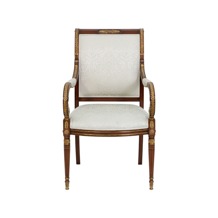 33500/1EM/NF11-093 Vintage Carved Arm Chair Décor Em