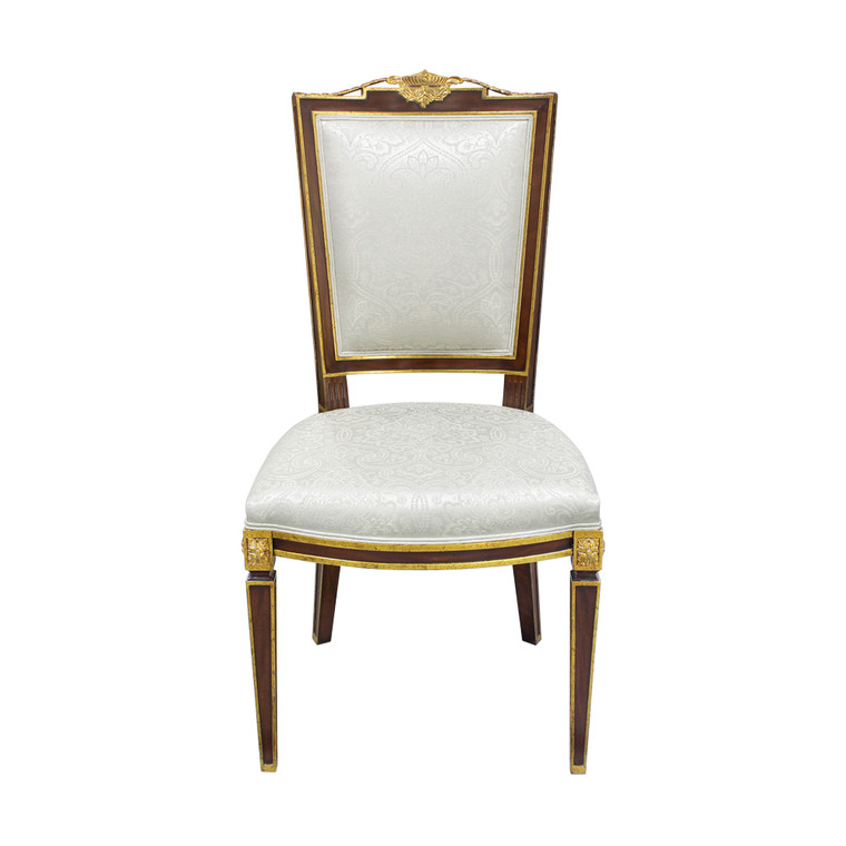 33499/2EM/NF9-093 Vintage Carved Maitre Side Chair Em
