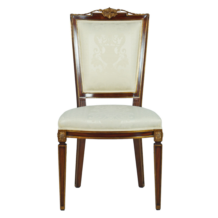 33499/2EM/NF11-C Vintage Carved Maitre Side Chair Em Em