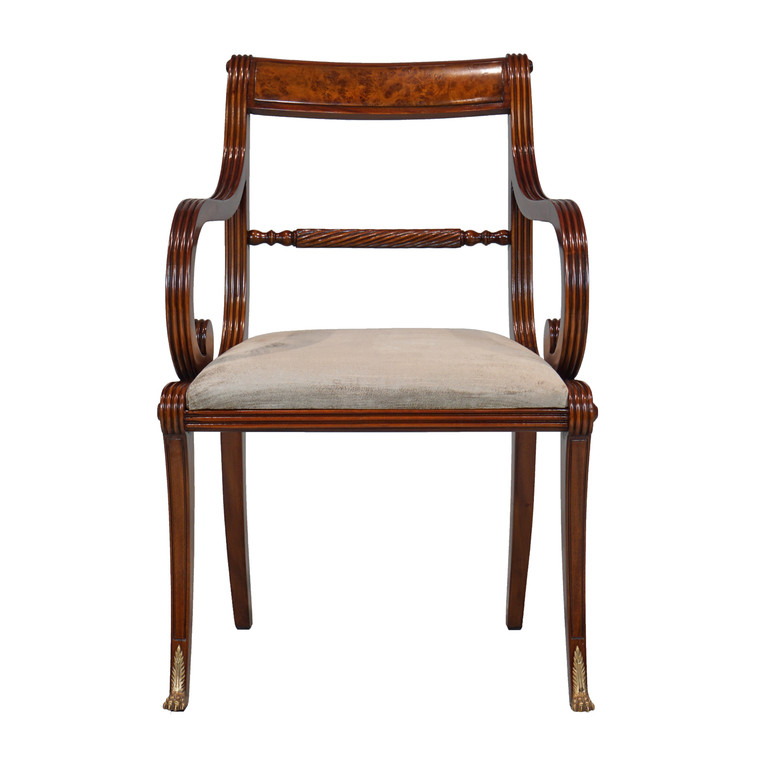33434/1EM-081 Vintage Regency Dining Arm Chair Em