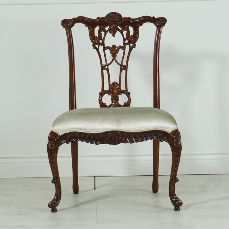 11971/2EM-053 Vintage Chippendale French Side Chair
