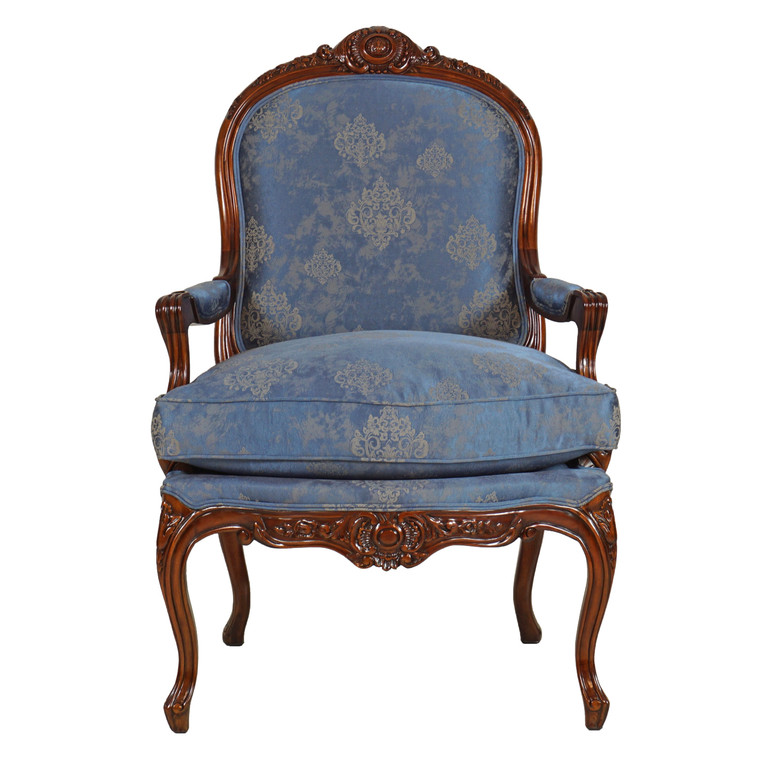 33742EM-136 Vintage Louis Xv Fauteuil With Cushion Em