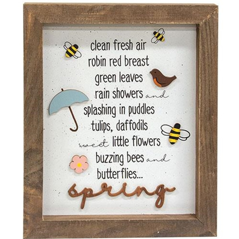 *Spring Shadowbox Frame G35850 By CWI Gifts