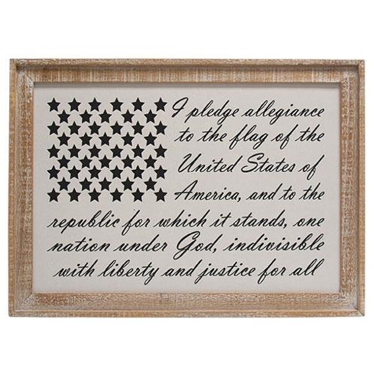 I Pledge Allegiance To The Flag Framed Sign G65228 By CWI Gifts