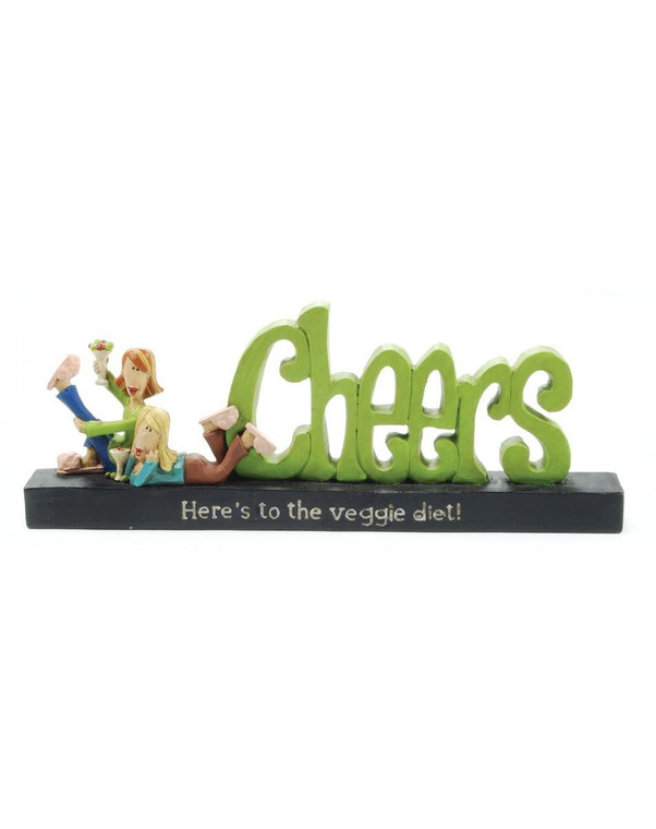 1188-84002 Blossom Bucket "Cheers" Statue - Pack of 8