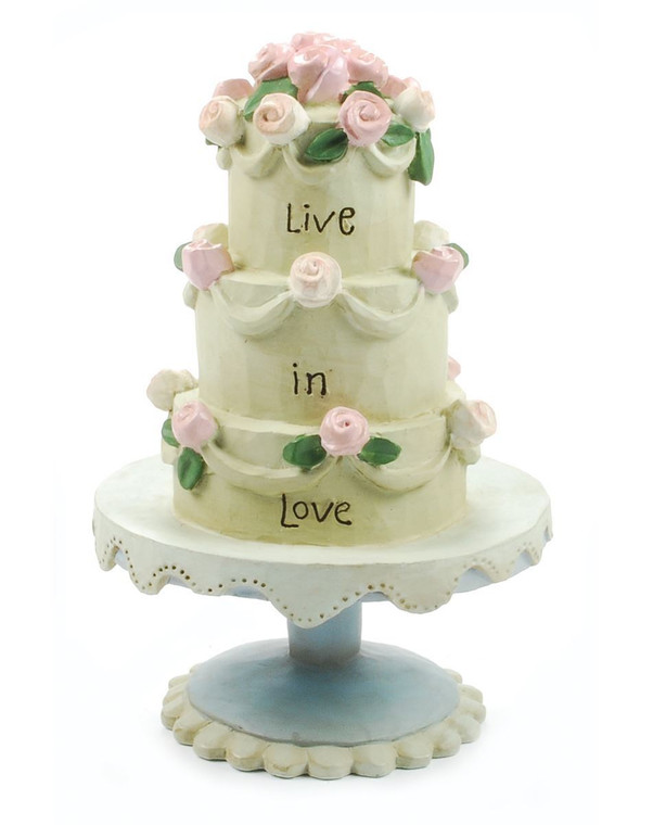1188-84006 Blossom Bucket Live In Love Wedding Cake - Pack of 7