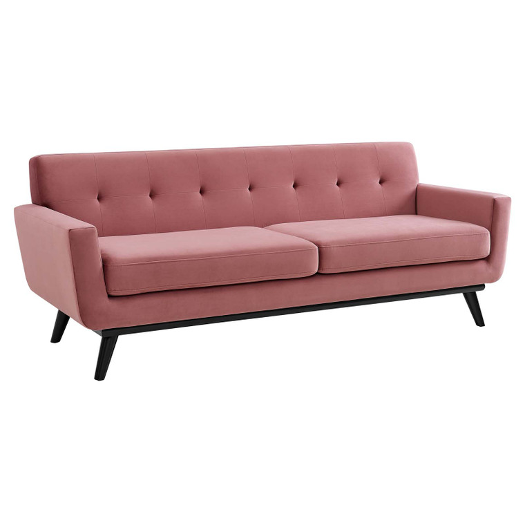 Engage Performance Velvet Sofa - Dusty Rose EEI-5600-DUS By Modway Furniture