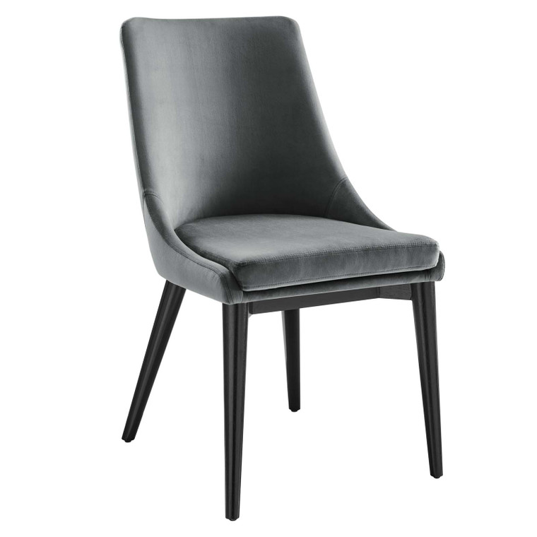 Viscount Performance Velvet Dining Chair - Gray EEI-5009-GRY By Modway Furniture