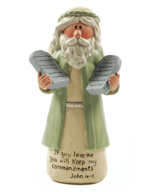 1211-87514 If You Love Me Moses With Commandments - Pack of 7