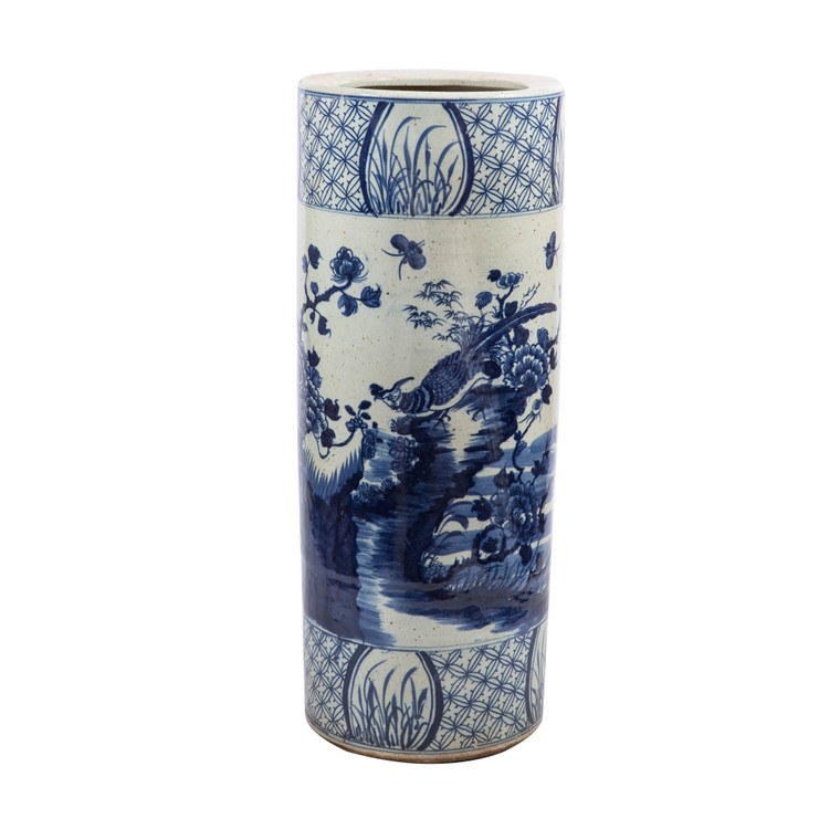 Large Dynasty Umbrella Stand Floral Birds 1212B-L By Legend Of Asia