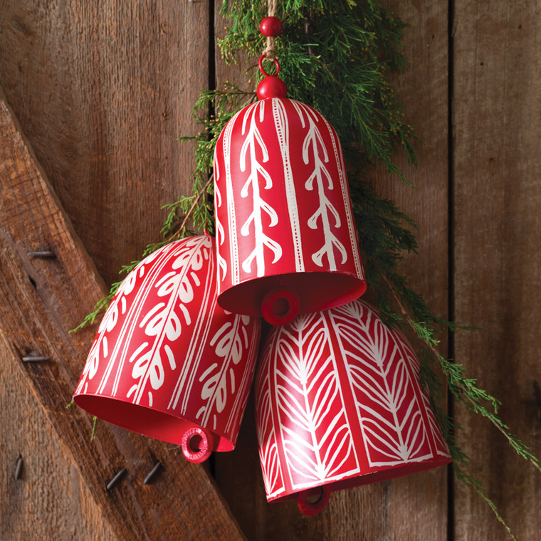 CTW Home Set Of Three Nordic Christmas Bells 440226