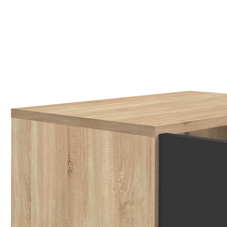 TemaHome Bamboo Shoe Storage Cabinet - Black / Oak Color - E4003A0376A00
