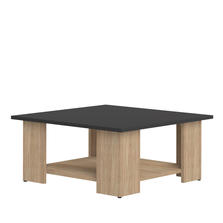 TemaHome Square 67 Coffee Table - Natural Oak Color / Black - E2084A3476X00