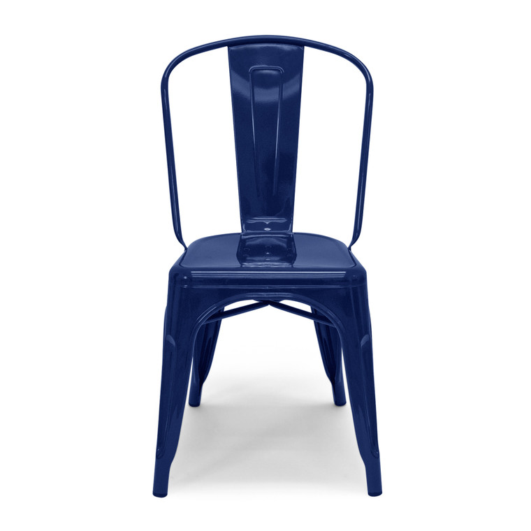 Aeon Navy Galvanized Steel Dining Chair - Set Of 2 AE3535-Navy