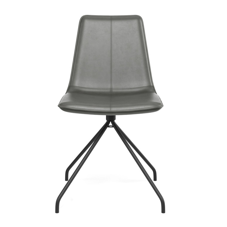 Aeon Charcoal Leatherette Dining Chair AE7125-Charcoal