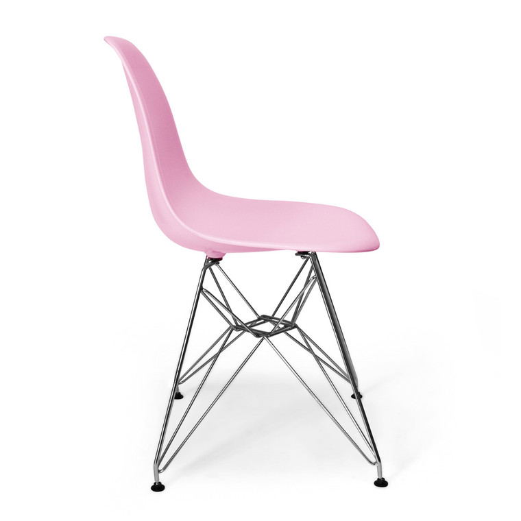 Aeon Pink Plastic Dining Chair - Set Of 2 DC-231 Plastic-Pink