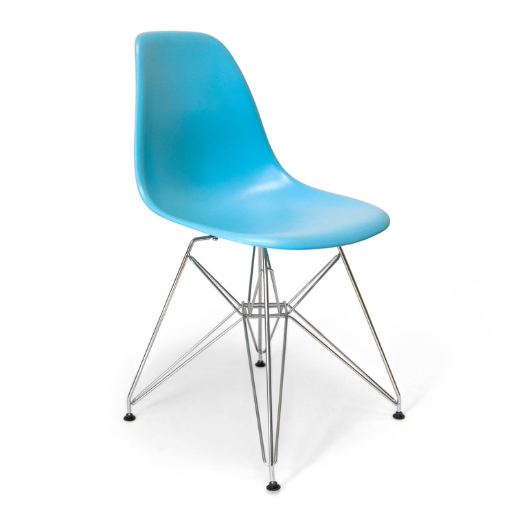 Aeon Blue Plastic Dining Chair - Set Of 2 DC-231 Plastic-Blue