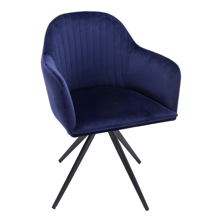Aeon Rowe Sapphire Velvet Swivel Chair AE8505-Sapphire